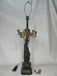 Antique L.v.e. Robert Bronze Figural Candelabra Lamp Restoration Project. Fixed Price $599.99.