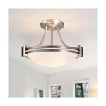 Bektas Semi Flush Mount Ceiling Light FIXTURE,12INCH Brushed Nickel Mou.... Fixed Price $156.28.