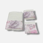 Popular Bath White/pink Michelle Floral 3-PIECE Towel Set. Fixed Price $13.77.
