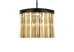 Elegant Lighting 1208D20-GT/RC Sydney 6 20"W Crystal Black. Fixed Price $1328.00.