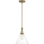 Savoy House Lighting 7-9132-1-322 Drake Pendant Warm Brass. Fixed Price $252.00.
