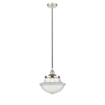Innovations Oxford 1LT 12" Cord Mini Pendant, Nickel/clear 616-1PH-PN-G542. Fixed Price $239.80.