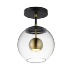 ET2 E25150-BKNAB Nucleus Led Flush Mount-black Natural Aged Brass. Fixed Price $150.00.