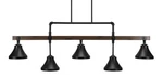 Toltec 1145-410-DG Portland Bulbs Bar Billiards Pool Table Island Light. Fixed Price $719.40.