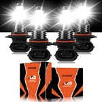 9005 9006 Led Headlight Kits 10000K Combo Bulbs Lo Beam Super Bright White. Fixed Price $21.59.