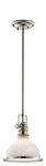 Kichler 43764PN Hatteras Bay 1-LIGHT Mini Pendant Polished Nickel. Fixed Price $219.99.