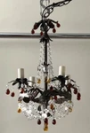 Schonbek Chandelier Adagio Mini Amber Crystal X12 XH17. Fixed Price $350.00.