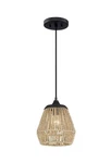 Quoizel RMI1509EK Modern Natural Mini Pendant Ceiling Light 75W Black Nib. Fixed Price $114.95.