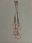 Litton Lane 5-LIGHT Metallic Copper Bell Shaped Pendant. Fixed Price $47.50.
