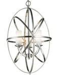 Z-lite 6027-3S Aranya Light Full Sized Pendant Nickel. Fixed Price $214.50.