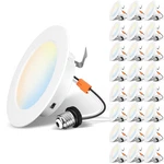 Lvwit 4 Inch Led Recessed Light, Can Lights Color Selectable 2700/30.... Fixed Price $135.11.