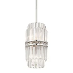 Crystorama Lighting Group HAY-1401 Hayes 8"W Crystal Mini Pendant Nickel. Fixed Price $548.00.