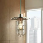 Hampton Bay/home Decorators Collection 1-LIGHT Brushed Nickel Mini Pendant. Fixed Price $19.99.