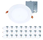 Halo Hlbe 6 In. Slim Led Recessed Downlight Kit 3000K Fixed Cct (24-PACK). Fixed Price $168.88.