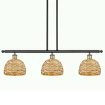 Innovations Lighting 516-3I-11-36 Woven Rattan Linear Black Antique. Fixed Price $657.80.