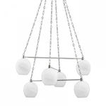 Hudson Valley Asbury Park 6-LIGHT Chandelier Polished Nickel New In Box. Fixed Price $1000.00.