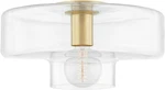 Mitzi Aged Brass 1-LIGHT Flush Mount, 13.75" Wide, Transitional Style. Fixed Price $226.99.