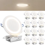 12PACK 6INCH Led Slim Canless Ceiling Lights, 900 Lm, Dimmable, Selectable Cct. Fixed Price $87.59.