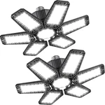 2 Pack Garage - 180W 18000 Lm 6500K Deformable Lights Ceiling Led. Fixed Price $38.78.