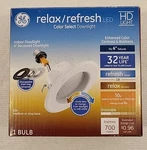 Ge Relax/refresh Led Color Select Downlight Indoor Floodlight 4" Recessed RS4. Fixed Price $19.99.