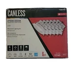 Utilitech Canless (4IN) Round 2700K-6500K 580 Lumen Switchable Dimmable 6PK. Fixed Price $65.00.