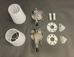 Generation Brands WB1717PN Pair Of Sconces In Polished Nickel. Fixed Price $225.00.