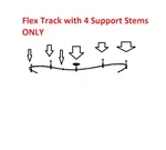 Allen + Roth 20271-000 96-IN Bronze Dimmable Flex Track With Support # 0809856. Fixed Price $35.00.