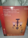 Portfolio Convertible 3-LIGHT Chandelier #210981 60" Chain Bulbs Not Included. Fixed Price $79.99.