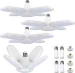 Yiliaw Led Garage 4 Pack 80W 8000LM Shop Lights With Adjustable Panels,. Fixed Price $117.01.