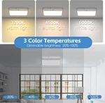 Rechargeable Motion Sensor Ceiling With Remote, Wireless Lights.... Fixed Price $33.95.