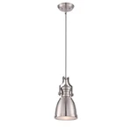 Adams Collection Satin Nickel Pendant Light By World Imports. Fixed Price $104.99.