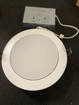 Dals Lighting Fusion 6 Inch Round 5CCT Slim Led Recessed Gimbal Panel (white). Fixed Price $38.15.