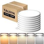 Led Ceiling Light 12 Inch 8 Pack Flush Mount White 5CCT Taloya Fixture Sleek. Fixed Price $179.99.