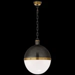Visual Comfort Tob 5063BZ/HAB-WG Hicks 13" Large Pendant With White Glass. Fixed Price $568.80.