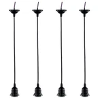 Acbungji 4 Pack Industrial Mini Pendant Light Kit, E26/E27 Base Lampholder Pe.... Fixed Price $23.33.