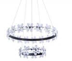 Maxax Chic Black Metal Matte Flower Crystal Modern 2-TIER Chandelier Leds. Fixed Price $53.89.