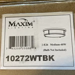 Maxim 10272WTBK Rogue Light 13" Wide Flush Mount Drum Ceiling Fixture Black. Fixed Price $25.00.