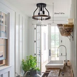Industrial Ceiling Light Black Metal Cage Pendant Lamp Living Room Chandelier. Fixed Price $40.57.