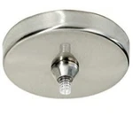 Tech Lighting Freejack 4' Round Flush Canopy Led, Satin Nickel 700FJ4RFS-LED. Fixed Price $99.99.