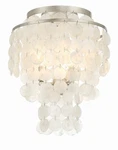 Crystorama Lighting Group BRI-3003 Brielle 13"W Flush Silver. Fixed Price $270.00.