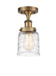 Innovations Lighting 916-1C-11-5 Bell Semi-flush 5"W Brushed Brass / Deco. Fixed Price $171.60.