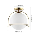 Safavieh Valise 10.75" Flush Mount, Reduced Price 2172781224 FLU4095A. Fixed Price $52.00.