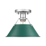 Golden Lighting 3306-FM Orwell 10"W Semi-flush Ceiling Fixture Chrome /. Fixed Price $129.99.