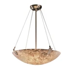 Justice Design Alabaster Rocks U-clips 24" Pendant, Rnd, Brsh Nkl, Led. Fixed Price $938.00.