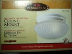 Design House 507350 Millbridge Collection Ceiling Mount. White W/frosted Ribbed. Fixed Price $26.99.
