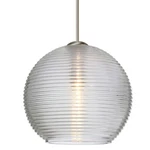 Besa Lighting Kristall 1LT Cord Pendant, Nickel/clear 1XT-461500-LED-SN. Fixed Price $414.00.