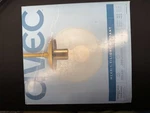 Avec Merrit Collection Modern Brushed Gold Pendant Light With Clear Globe Shade. Fixed Price $25.00.