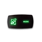 Music Green Stark 5-PIN Horizontal Laser Etched Led Rocker Switch Dual Li.... Fixed Price $19.69.