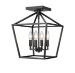 Millennium Lighting 3334 12"W Semi-flush Ceiling Fixture Black. Fixed Price $179.90.