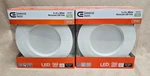 2PC Commercial Electric T65 Recessed Led Trim Light Ceiling Mount & 6" White. Fixed Price $12.99.